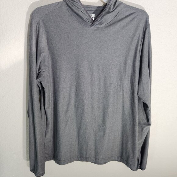 32 Degrees Heat Gray Long Sleeve Hooded Performance Shirt Size L - Picture 1 of 13